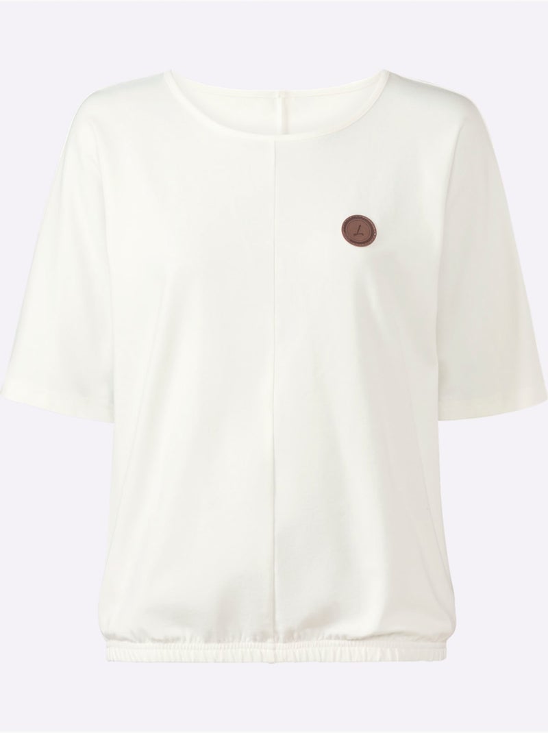 T-shirt à Manches Courtes Qualité Coton Doux Sur La Peau - Taille Standard - Witt Ecru - Kiabi