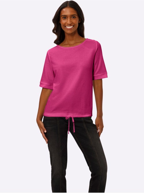 T-shirt à Manches Courtes Qualité Finement Structurée - Taille Standard - Helline - Kiabi T-shirt à Manches Courtes Qualité Finement Structurée - Taille Standard - Helline - Kiabi