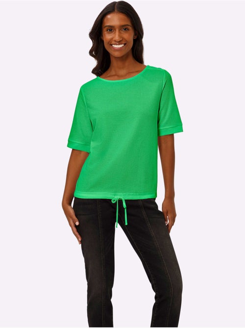 T-shirt à Manches Courtes Qualité Finement Structurée - Taille Standard - Helline - Kiabi T-shirt à Manches Courtes Qualité Finement Structurée - Taille Standard - Helline - Kiabi