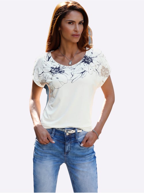 T-shirt à Manches Courtes Qualité Viscose Douce - Taille Standard - Witt - Kiabi