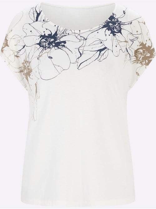 T-shirt à Manches Courtes Qualité Viscose Douce - Taille Standard - Witt - Kiabi