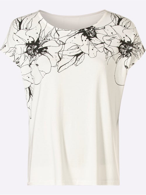 T-shirt à Manches Courtes Qualité Viscose Douce - Taille Standard - Witt - Kiabi