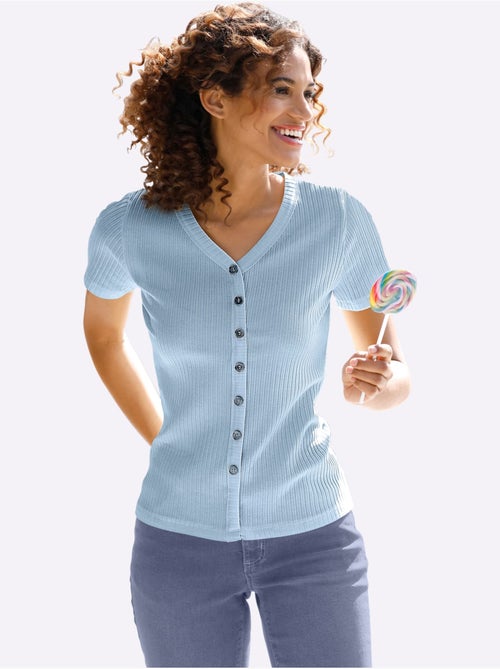 T-shirt à Manches Courtes Qualité Viscose Extensible Souple - Taille Standard - Witt - Kiabi