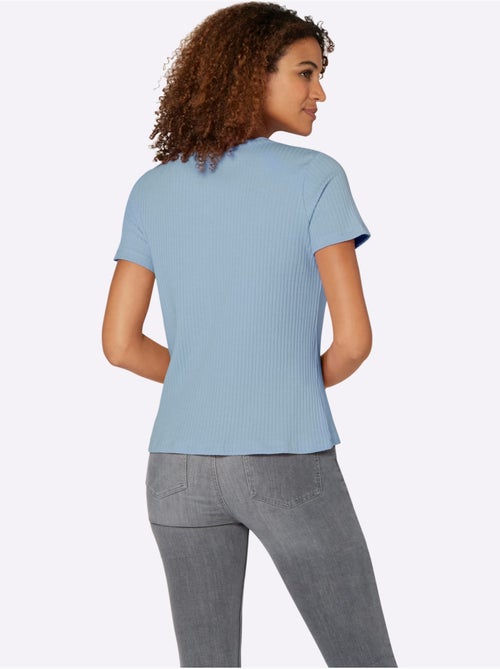 T-shirt à Manches Courtes Qualité Viscose Extensible Souple - Taille Standard - Witt - Kiabi