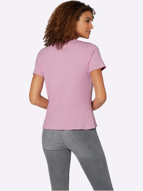 T-shirt à Manches Courtes Qualité Viscose Extensible Souple - Taille Standard - Witt - Kiabi