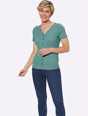 T-shirt à Manches Courtes Qualité Viscose Extensible Souple - Taille Standard - Witt