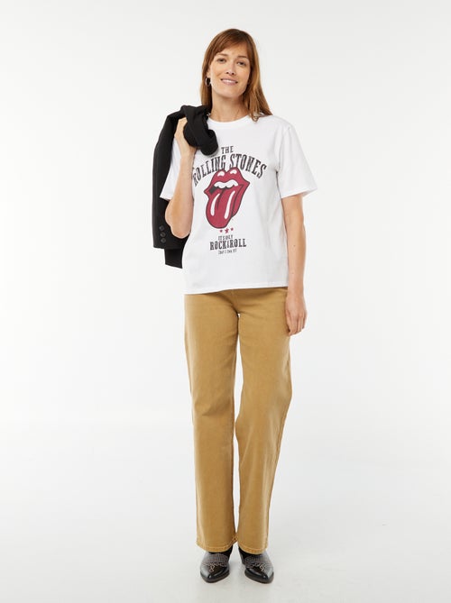 T-shirt à manches courtes 'Rolling Stones' - Kiabi