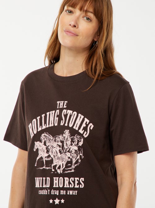 T-shirt à manches courtes 'Rolling Stones' - Kiabi