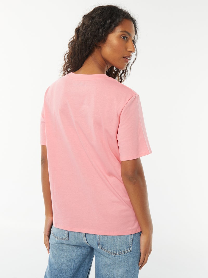 T-shirt à manches courtes 'Rolling Stones' ROSE - Kiabi