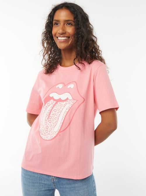 T-shirt à manches courtes 'Rolling Stones' - Kiabi