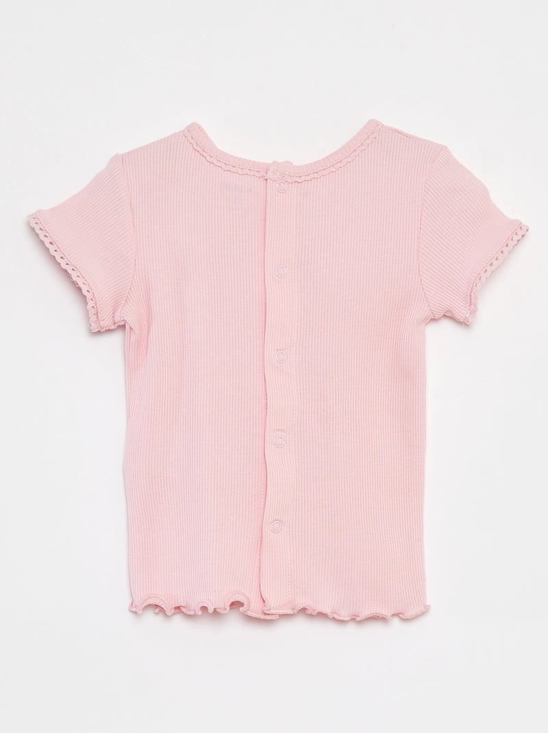 T-shirt à manches courtes ROSE - Kiabi
