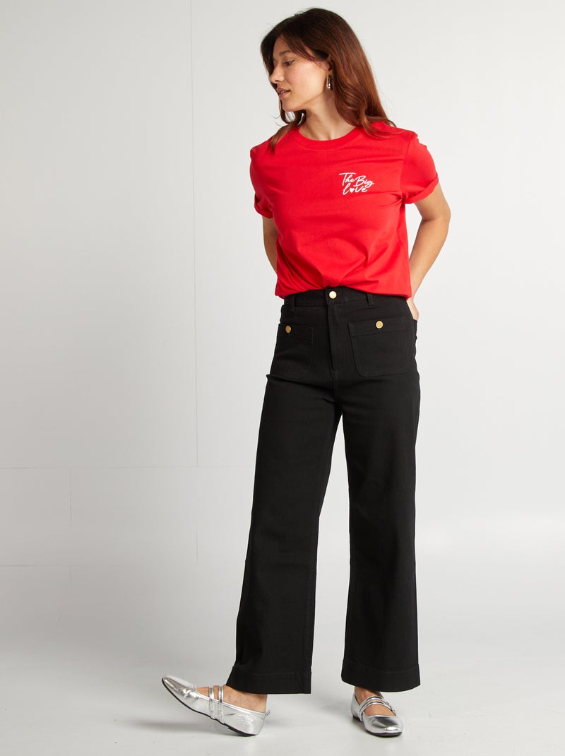 Tee Shirt Guess Femme T-shirt Logo Strass Guess La Redoute