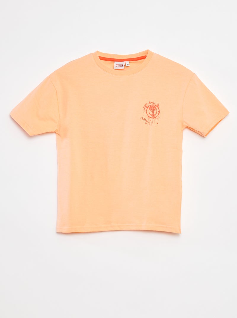 T-shirt à manches courtes 'Spiderman' ORANGE - Kiabi