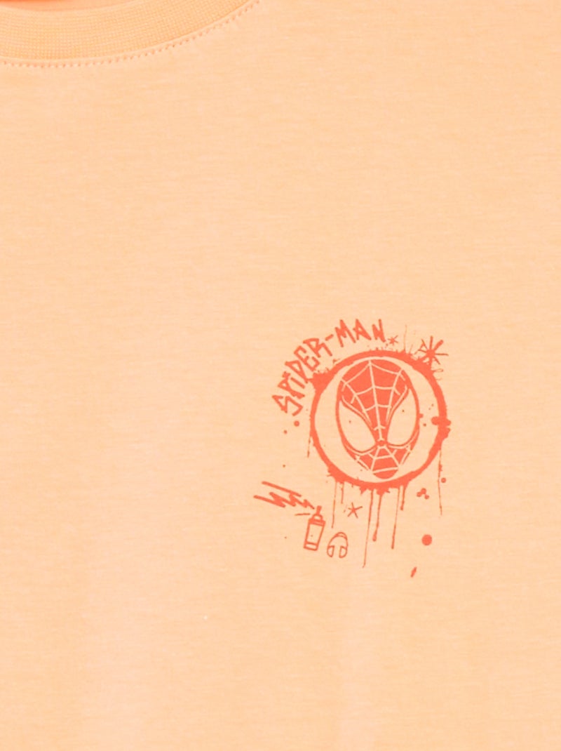 T-shirt à manches courtes 'Spiderman' ORANGE - Kiabi