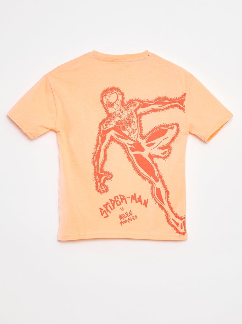 T-shirt à manches courtes 'Spiderman' ORANGE - Kiabi