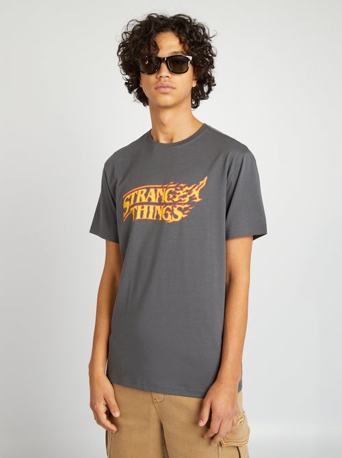 T-shirt à manches courtes 'Strager Things' - Kiabi