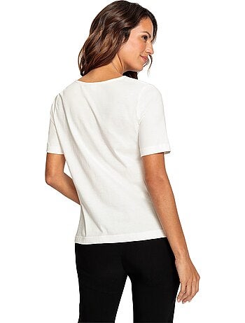 T-shirt à Manches Courtes Superbe Broderie - Taille Standard - Witt
