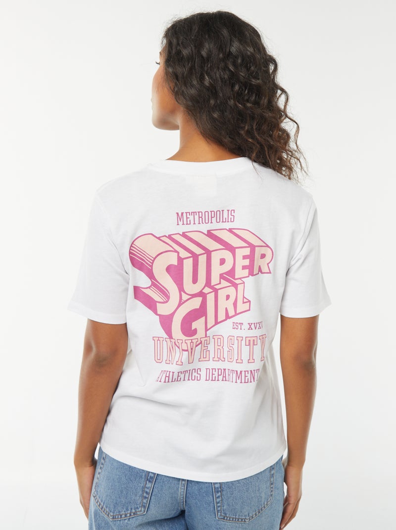 T-shirt à manches courtes 'Superman' Blanc - Kiabi