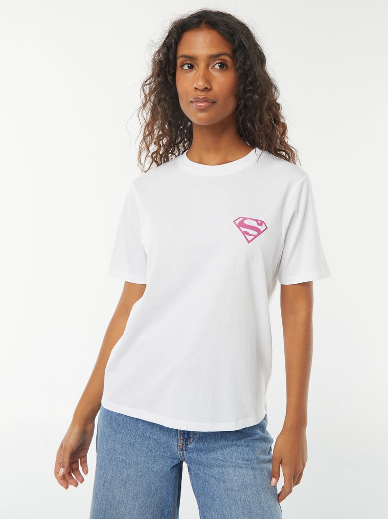 T-shirt à manches courtes 'Superman' Blanc - Kiabi
