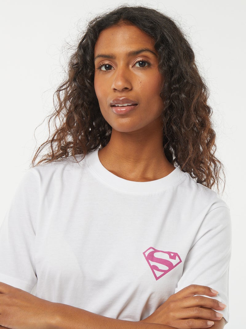 T-shirt à manches courtes 'Superman' Blanc - Kiabi