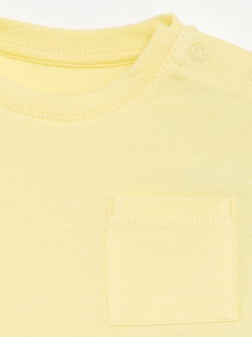 T-shirt à manches courtes uni - Kiabi