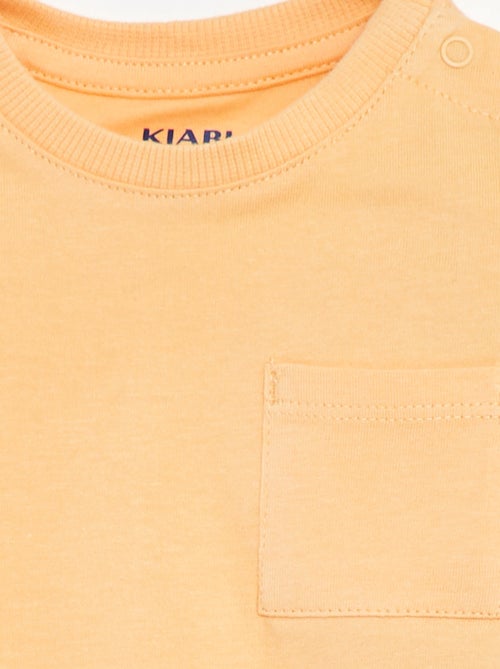 T-shirt à manches courtes uni - Kiabi