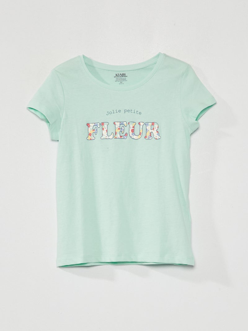 T-shirt à manches courtes Vert - Kiabi
