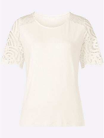 T-shirt à Manches Courtes Viscose - Taille Standard - Helline