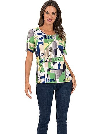 T-shirt à Manches Courtes Viscose - Taille Standard - Witt