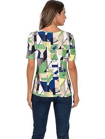 T-shirt à Manches Courtes Viscose - Taille Standard - Witt