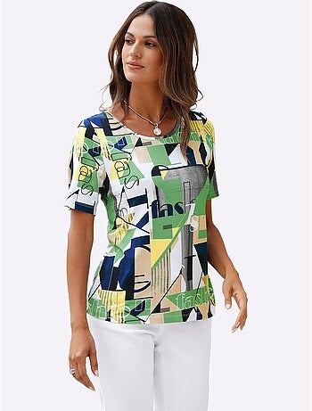 T-shirt à Manches Courtes Viscose - Taille Standard - Witt