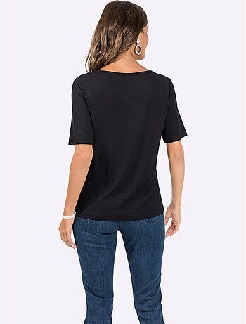 T-shirt à Manches Courtes Viscose - Taille Standard - Witt