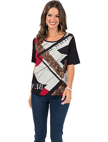 T-shirt à Manches Courtes Viscose - Taille Standard - Witt