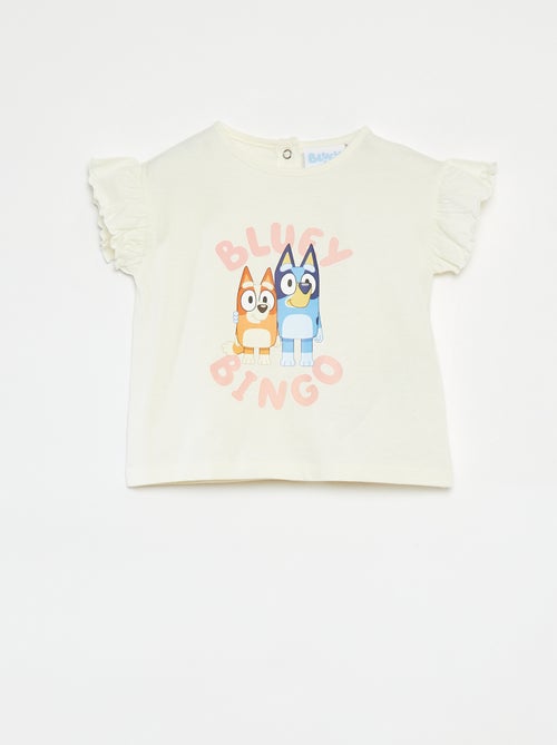T-shirt à manches courtes volantées 'Bluey' - Kiabi