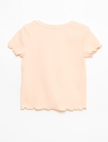 T-shirt à manches courtesavec forme ajourée