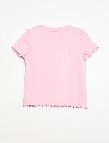 T-shirt à manches courtesavec forme ajourée