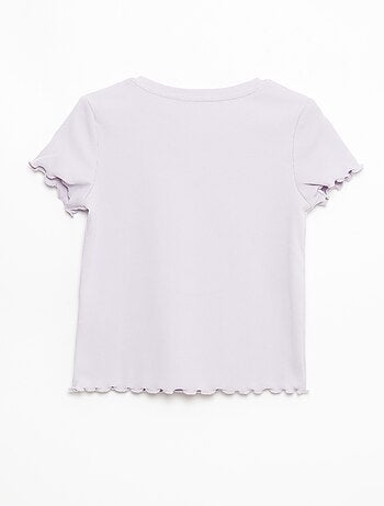 T-shirt à manches courtesavec forme ajourée