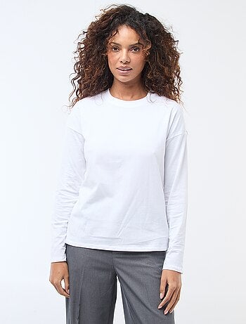 T-shirt à manches longue et col rond