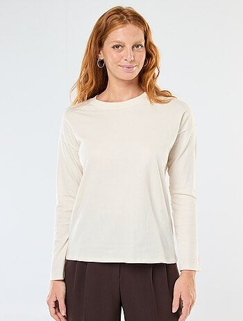 T-shirt à manches longue et col rond