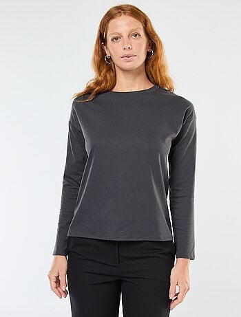 T-shirt à manches longue et col rond