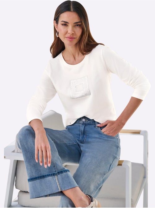 T-shirt à Manches Longues - Taille Standard - Helline - Kiabi