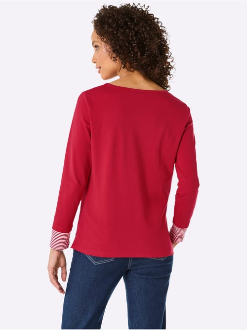 T-shirt à Manches Longues - Taille Standard - Helline - Kiabi T-shirt à Manches Longues - Taille Standard - Helline - Kiabi