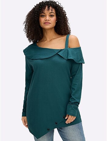 T-shirt à Manches Longues - Taille Standard - Sheego