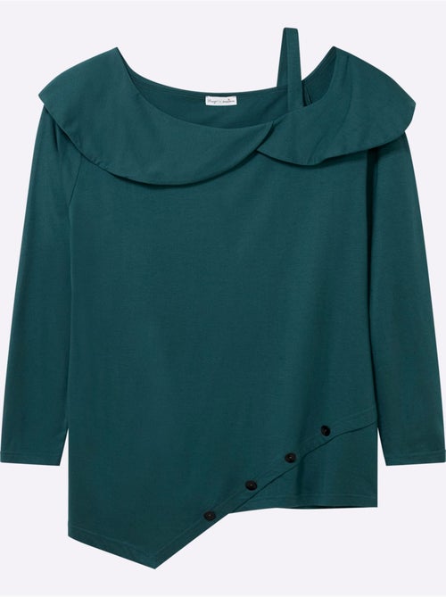 T-shirt à Manches Longues - Taille Standard - Sheego - Kiabi T-shirt à Manches Longues - Taille Standard - Sheego - Kiabi