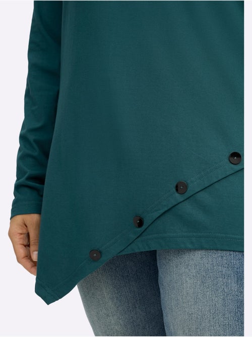 T-shirt à Manches Longues - Taille Standard - Sheego - Kiabi T-shirt à Manches Longues - Taille Standard - Sheego - Kiabi