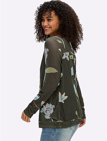 T-shirt à Manches Longues - Taille Standard - Sheego