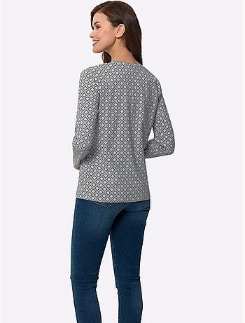 T-shirt à Manches Longues 100% Coton - Taille Standard - helline