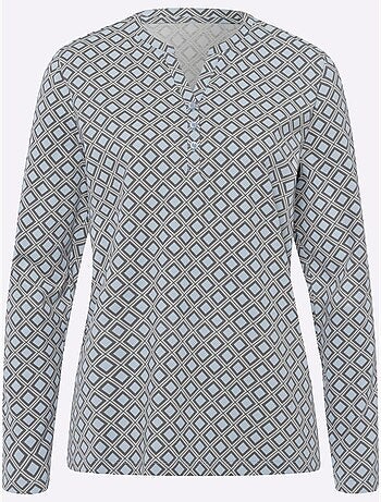 T-shirt à Manches Longues 100% Coton - Taille Standard - helline