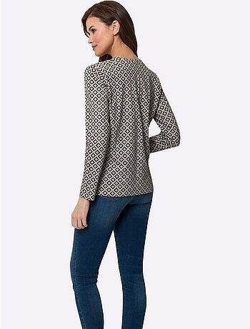 T-shirt à manches longues 100% coton - taille standard - helline