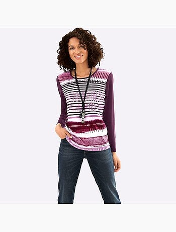 T-shirt à manches longues 50% coton - taille standard - witt